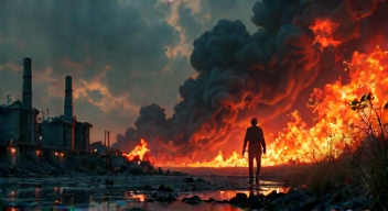 Industriegebiet im Visier: Flammen bedrohen das System!