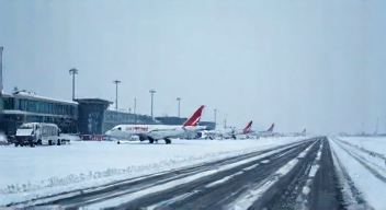 Ich erinnere mich an die Kälte und den Schnee am Flughafen Köln/Bonn (1/10)