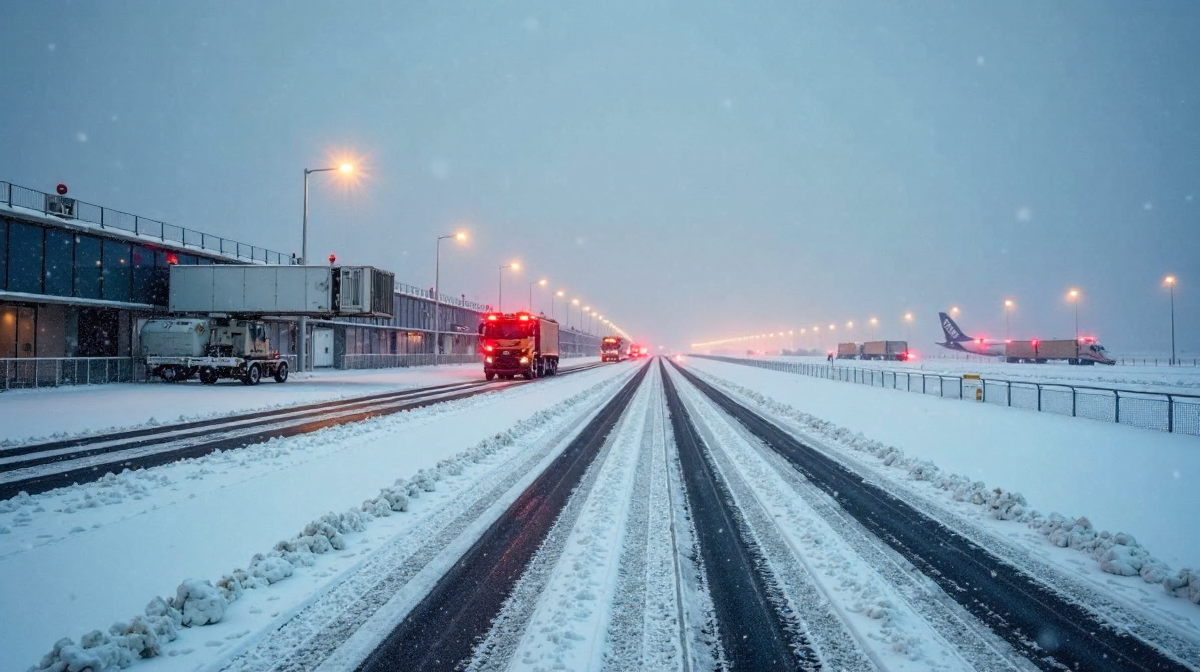 Wintereinbruch am Flughafen Köln/Bonn: Schnee, Verspätungen und Sicherheit