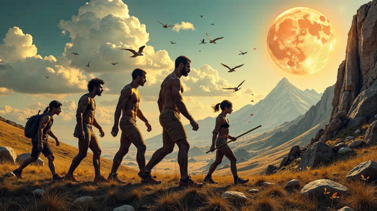 Die Evolution der Menschheit: Kultur, Technik und Psyche im Wandel