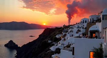 Ich erinnere mich an die eindrucksvollen Vulkanausbrüche Santorinis (1/10)